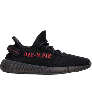 Кроссовки Adidas Yeezy Boost 350 Black Red черные с красным